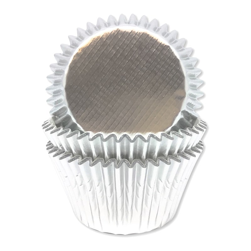 Muffinvormpjes in zilver 45 stuks