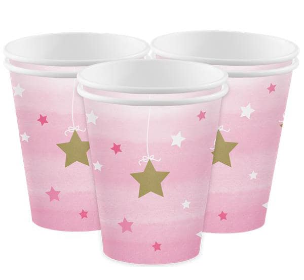 Twinkle Little Star Roze - Bekers 8 stuks