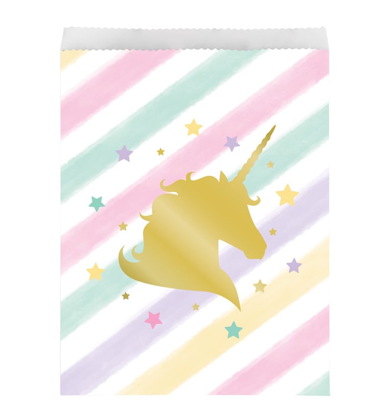 Unicorn Sparkle - Uitdeelzakjes papier 10 stuks
