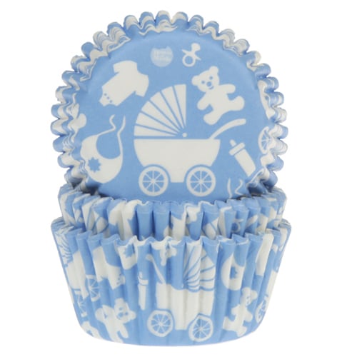 HM Muffinvormpjes - Baby blauw 50 stuks