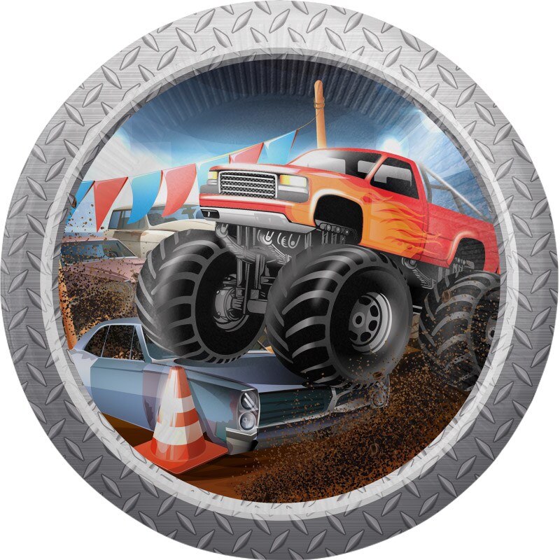 Monster Truck - Bordjes 8 stuks