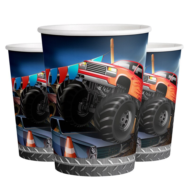 Monster Truck - Bekers 8 stuks