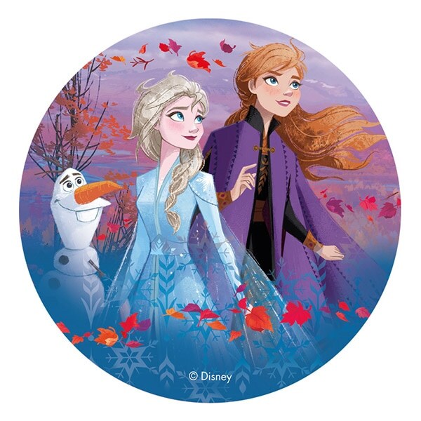 Taartprint Frozen 2 - Ouwel 20 cm (C)