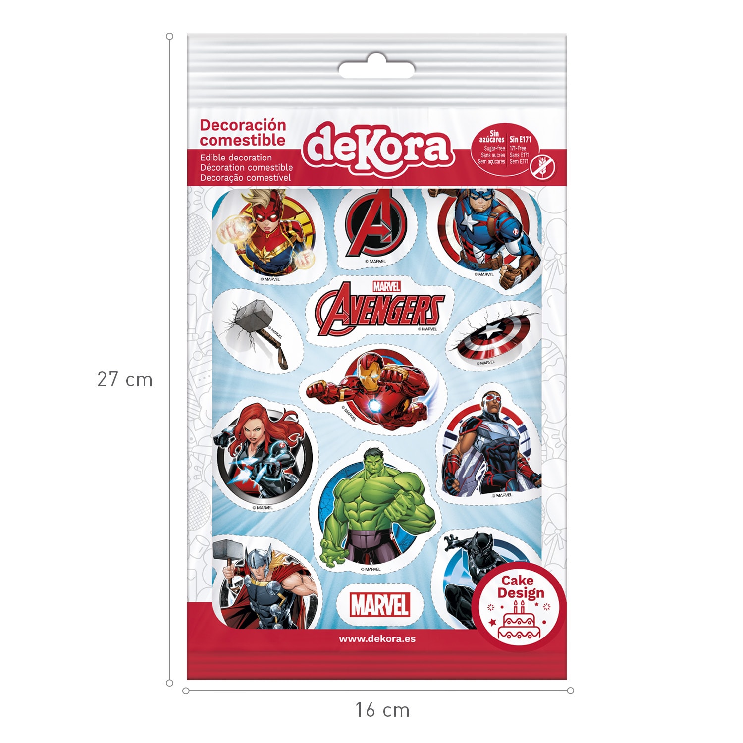 Avengers - Suikerdecoraties 13 stuks