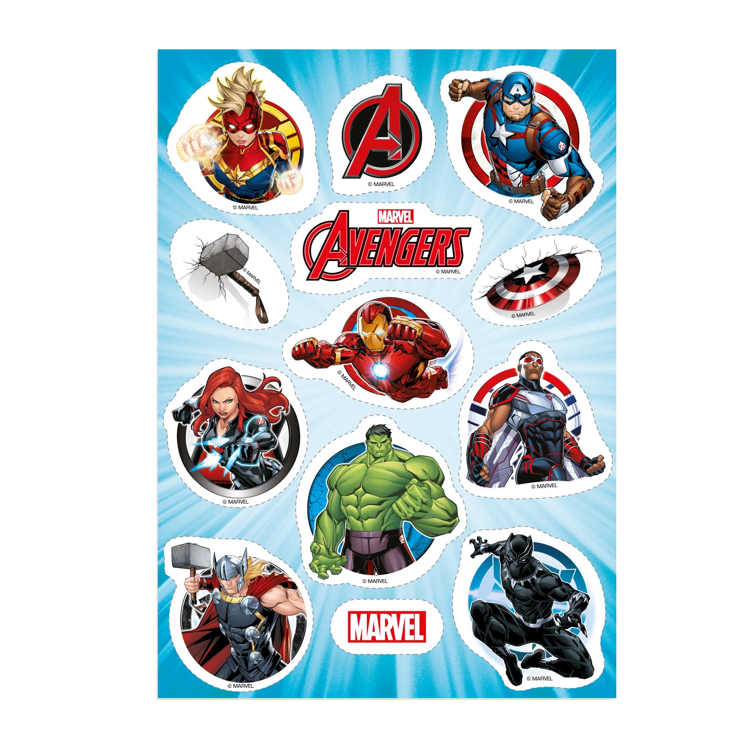 Avengers - Suikerdecoraties 13 stuks