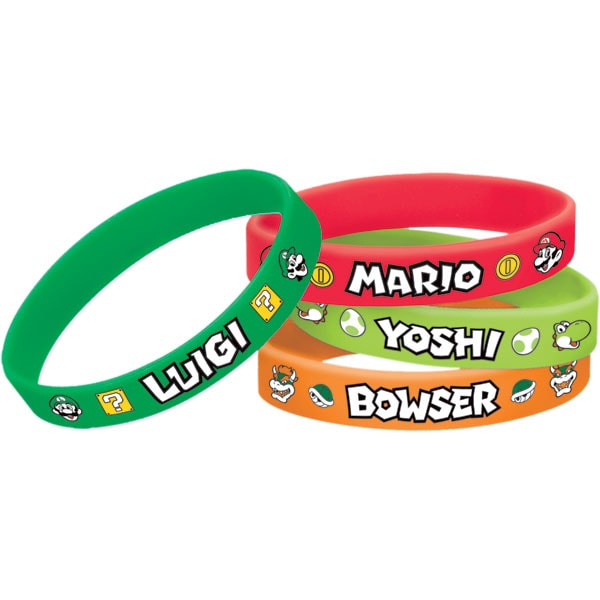 Super Mario - Armbanden 6 stuks