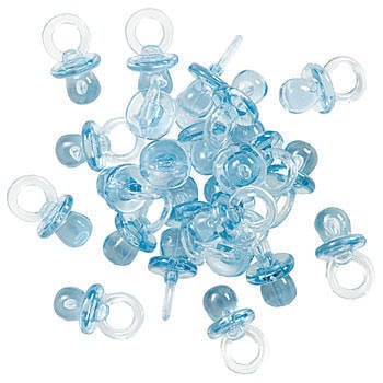 Babyshower Fopspenen Blauw 18 stuks