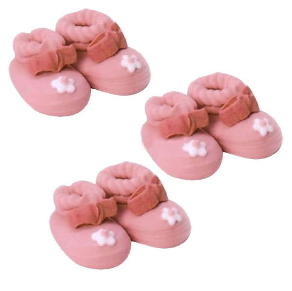 Suikerdecoraties - Roze schoenen