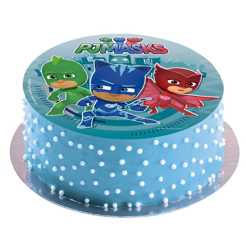 Taartprint PJ Masks - Ouwel 20 cm (B)