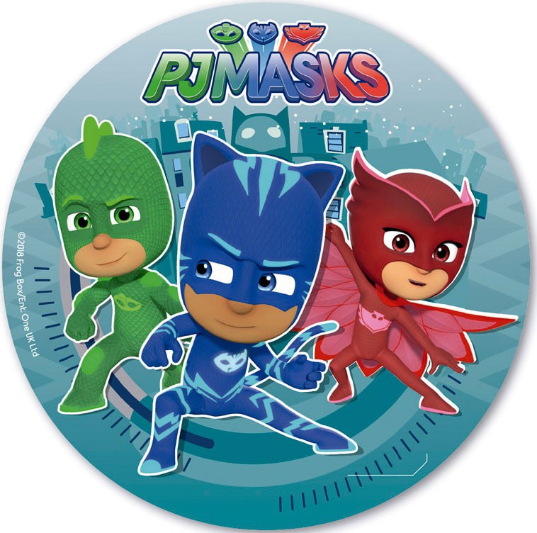 Taartprint PJ Masks - Ouwel 20 cm (B)