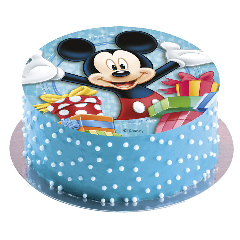 Taartprint Mickey Mouse - Fondant 20 cm