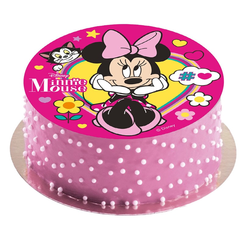 Minnie Mouse Taartprint - Ouwel 20 cm (B)