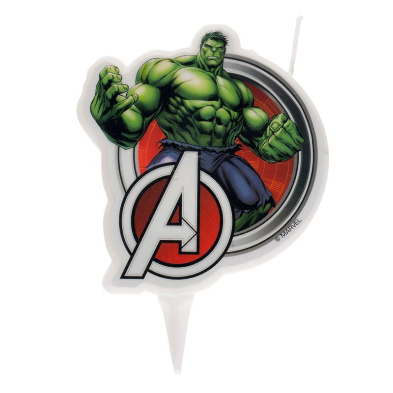 Taartkaars de Hulk 7 cm