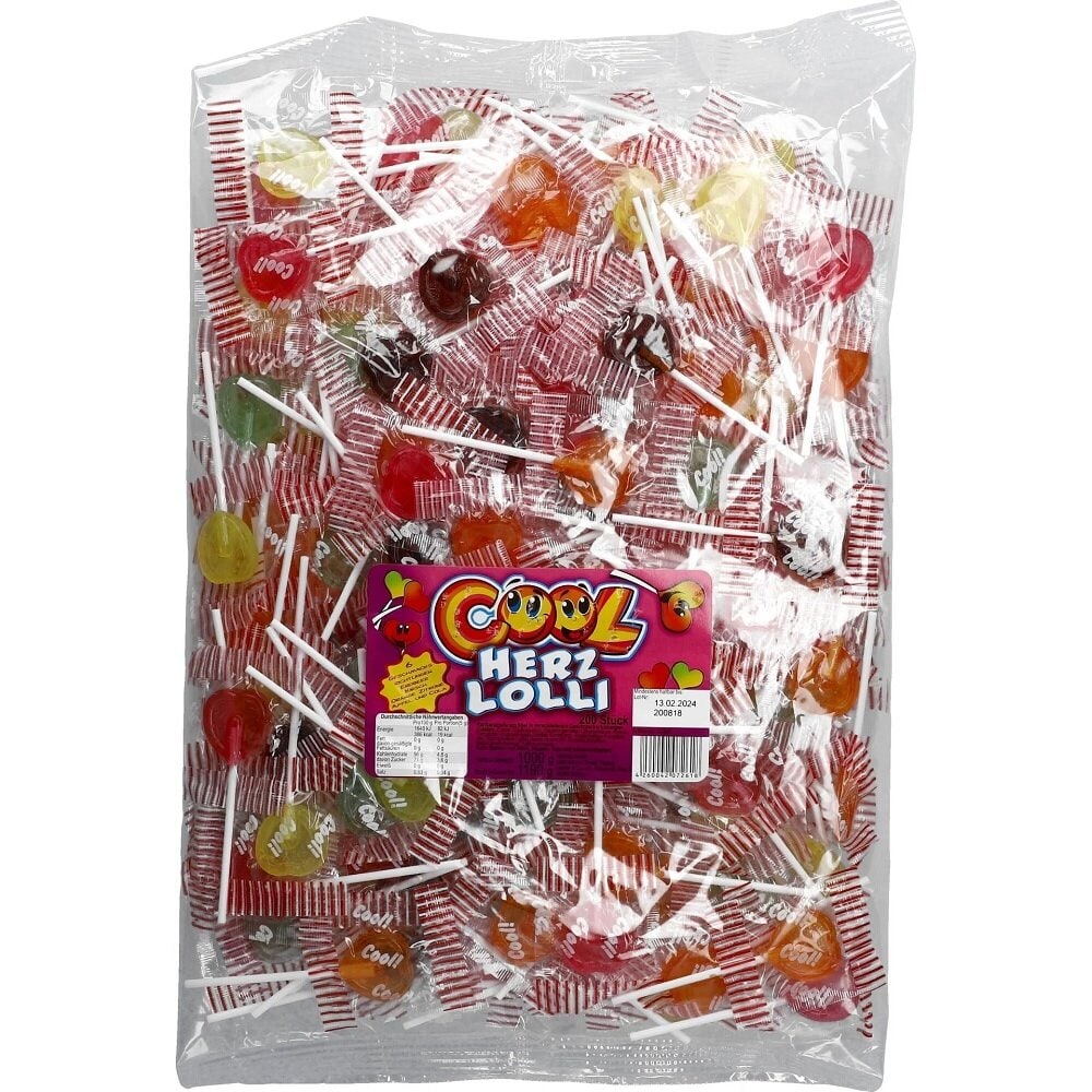 Hartvormige Lolly’s Grootverpakking 1,19 kg