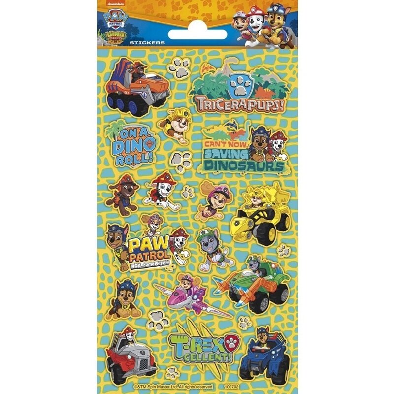 Stickers Paw Patrol Dino Rescue 23 stuks