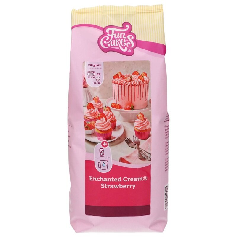 FunCakes Enchanted Cream frostingmix, aardbei 900 gram