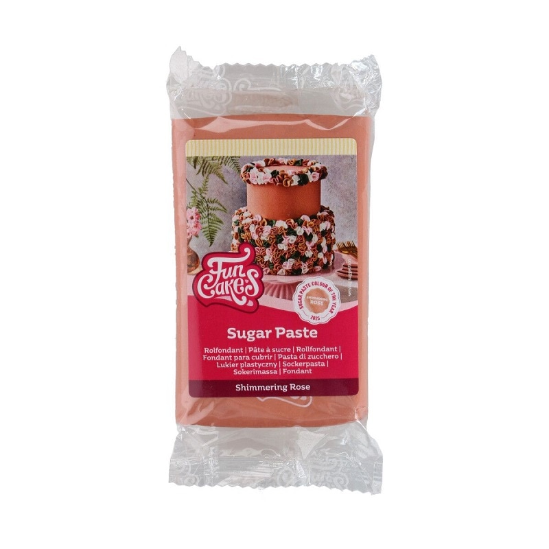 FunCakes - Fondant Glitterend Roségoud 250 gram