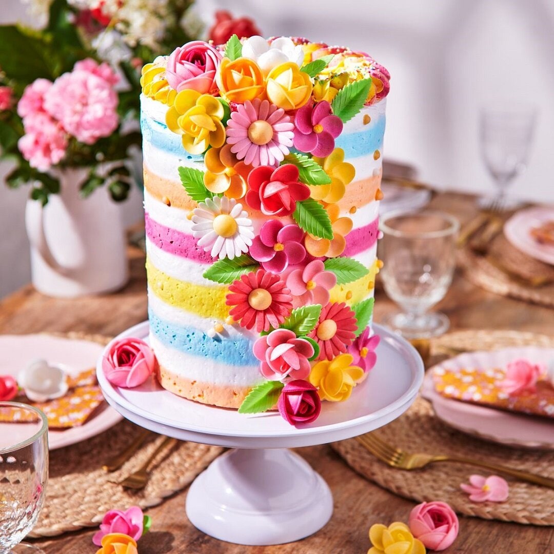 FunCakes - Eetbare Oblaatbloemen, Akelei 12 stuks