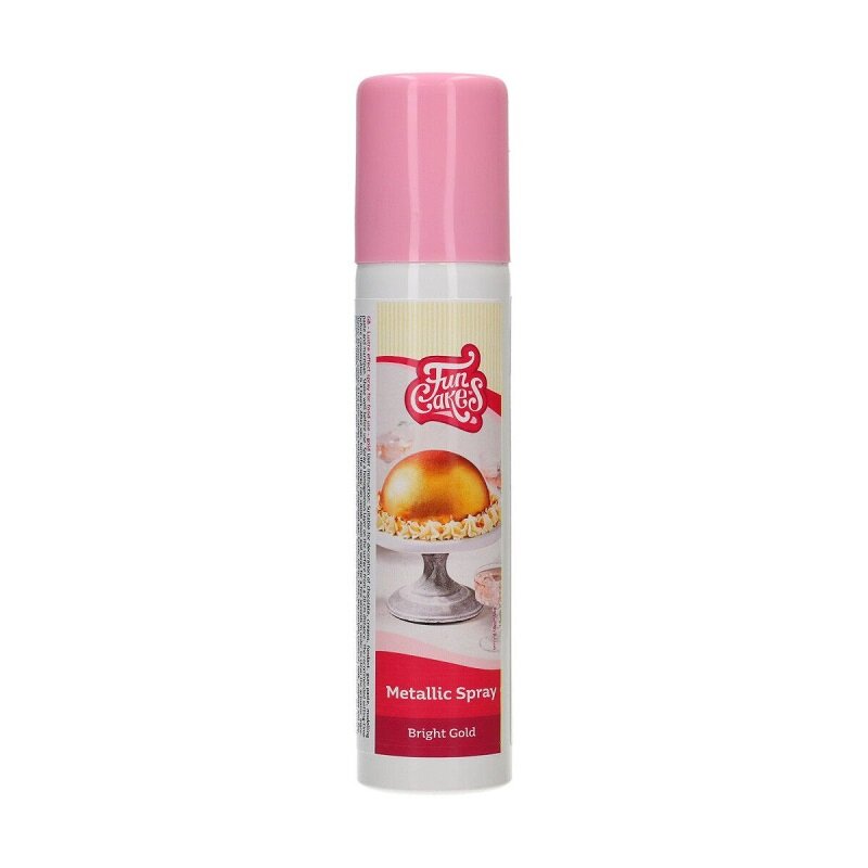 FunCakes - Metallic Spray Bright Gold 100 ml