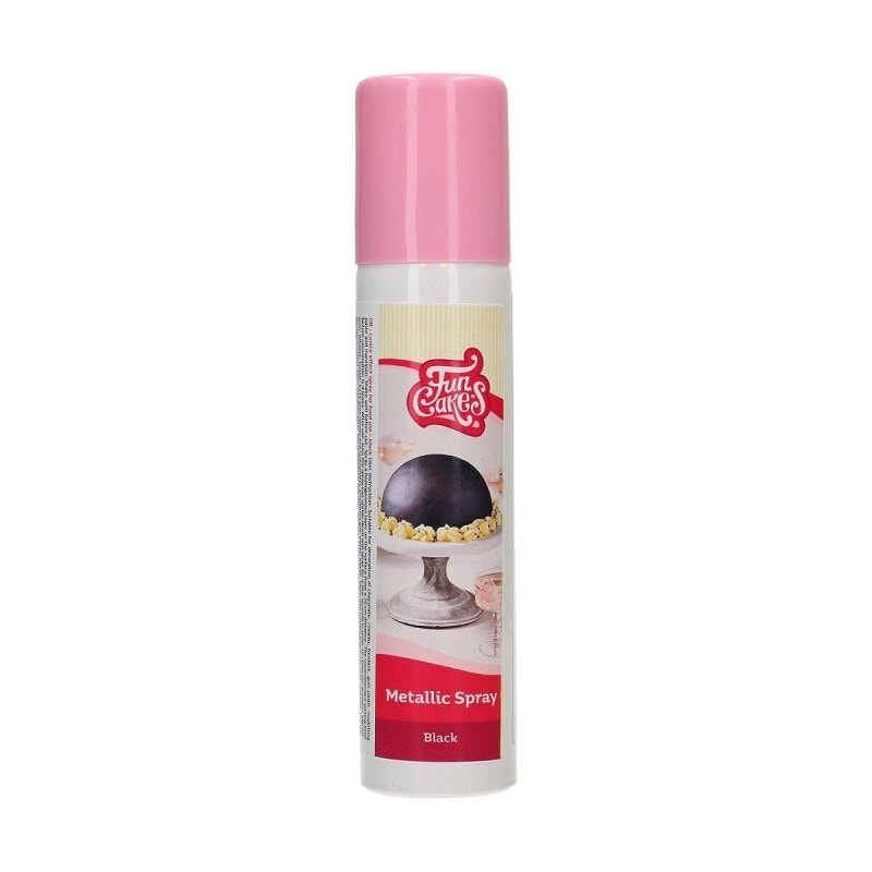 FunCakes - Metallic Spray Black 100 ml