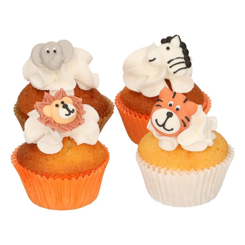 FunCakes - Suikerdecoraties Safaridieren 12 stuks