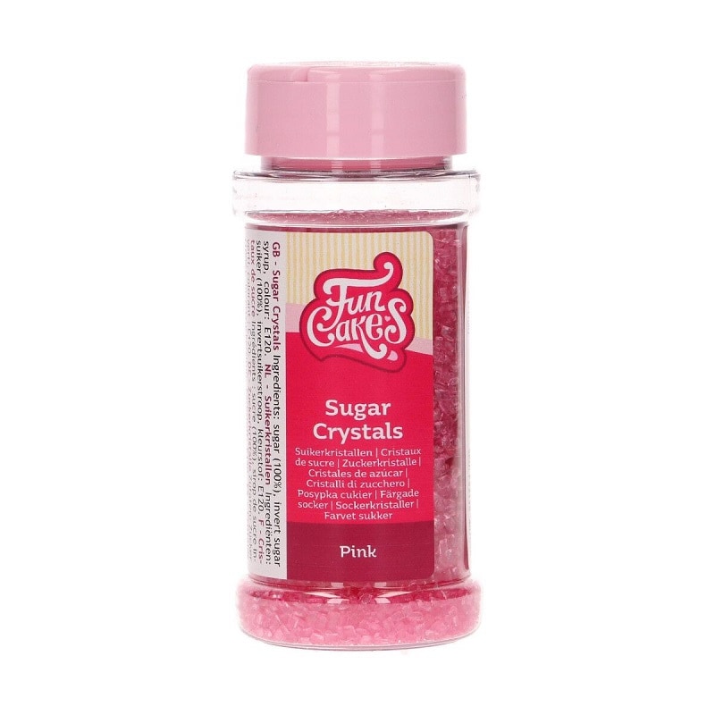 FunCakes - Suikerkristallen Roze 80 g