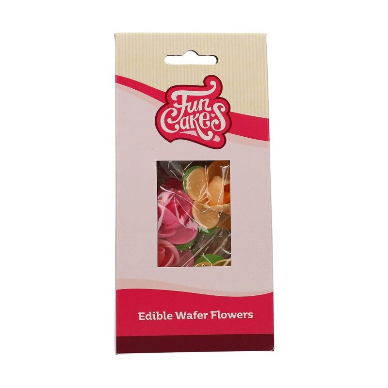 FunCakes - Eetbare Oblaatbloemen, Camelia 5 stuks