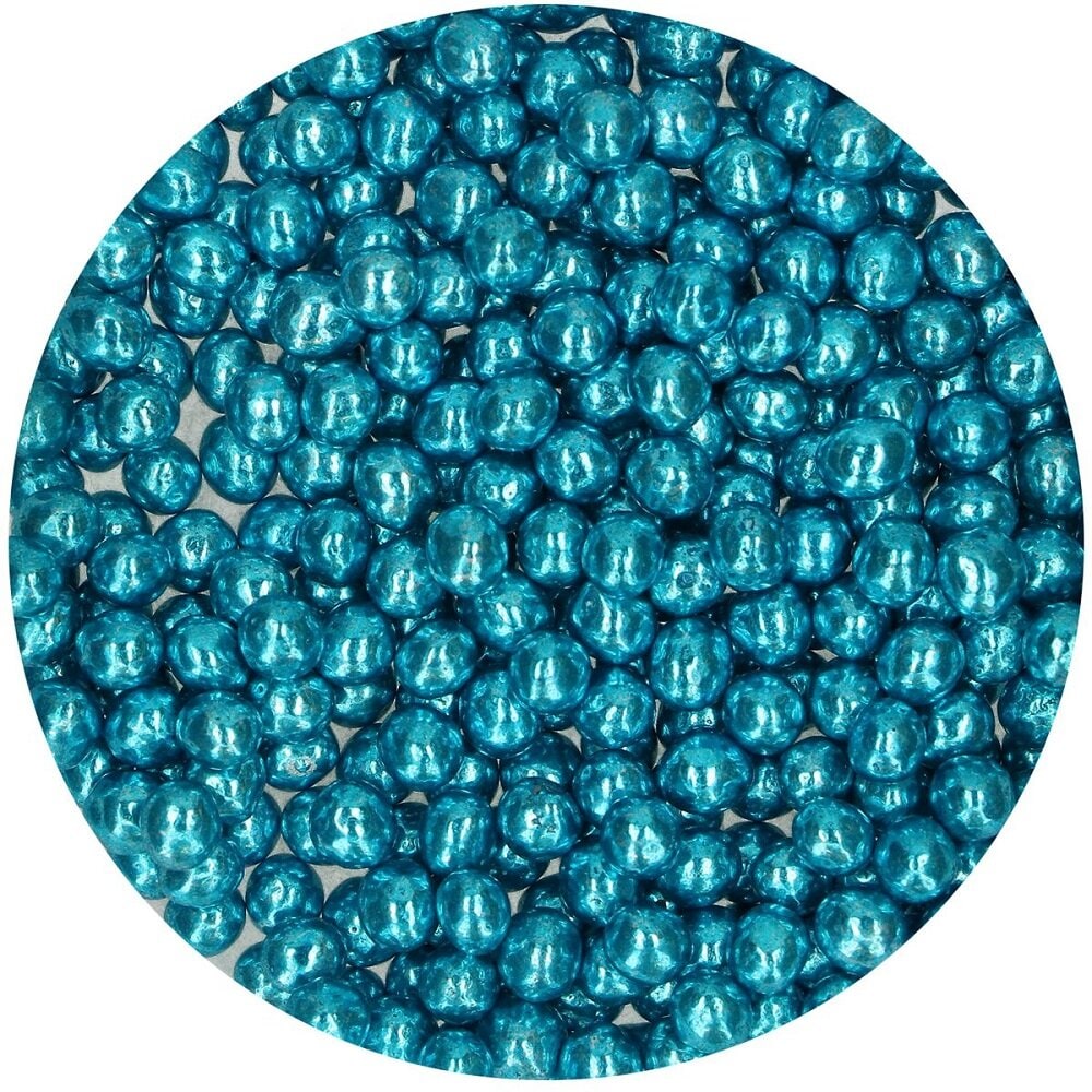 FunCakes - Metallic Blauwe Chocolade Parels 60 gram