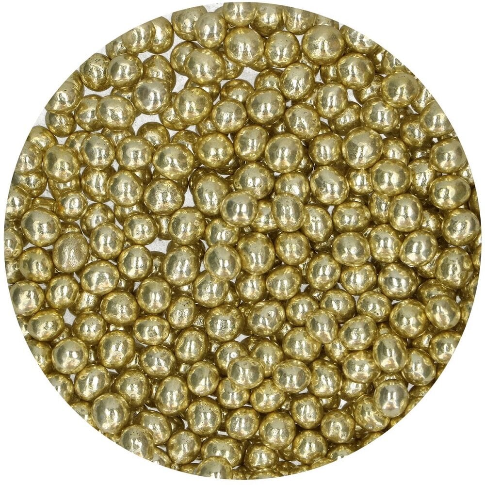 FunCakes - Metallic Geel Chocolade Parels 60 gram