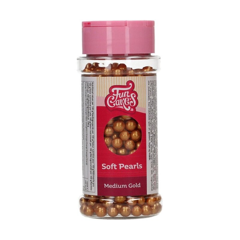 FunCakes - Strooisel zachte gouden parels 60 gram
