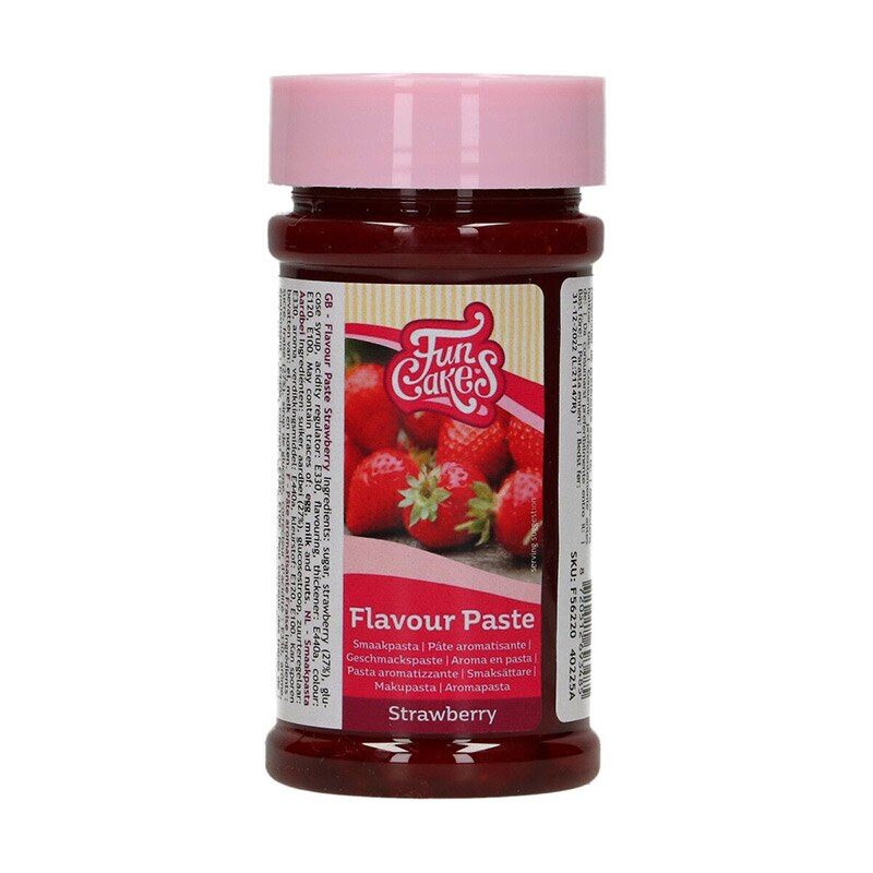 FunCakes - Smaakpasta Aardbei 100 g