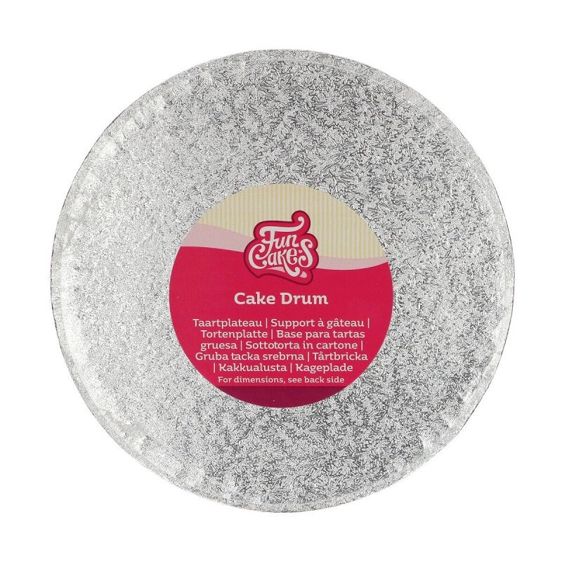 FunCakes - Taartplaat rond Zilver 20 cm