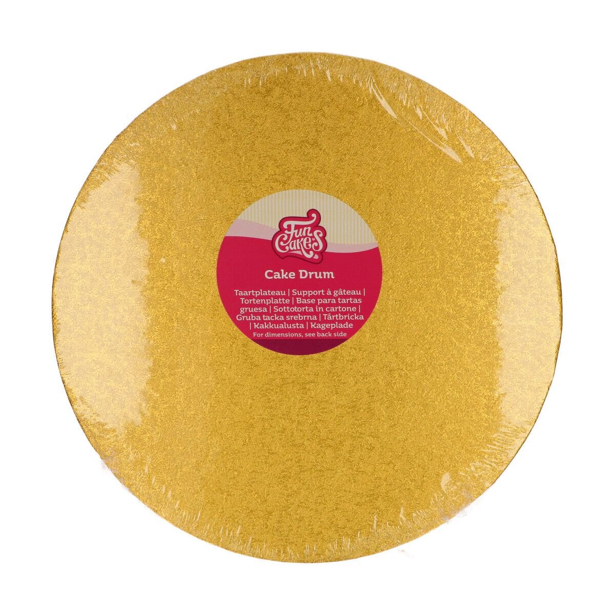 FunCakes - Taartplaat rond goud 30,5 cm