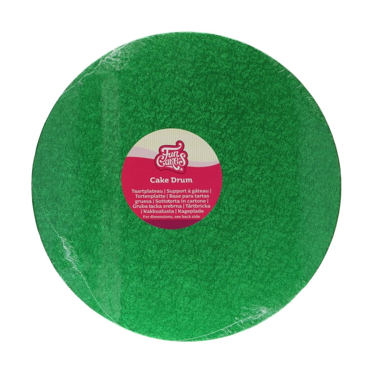 FunCakes - Cake Drum rond Groen 30,5 cm