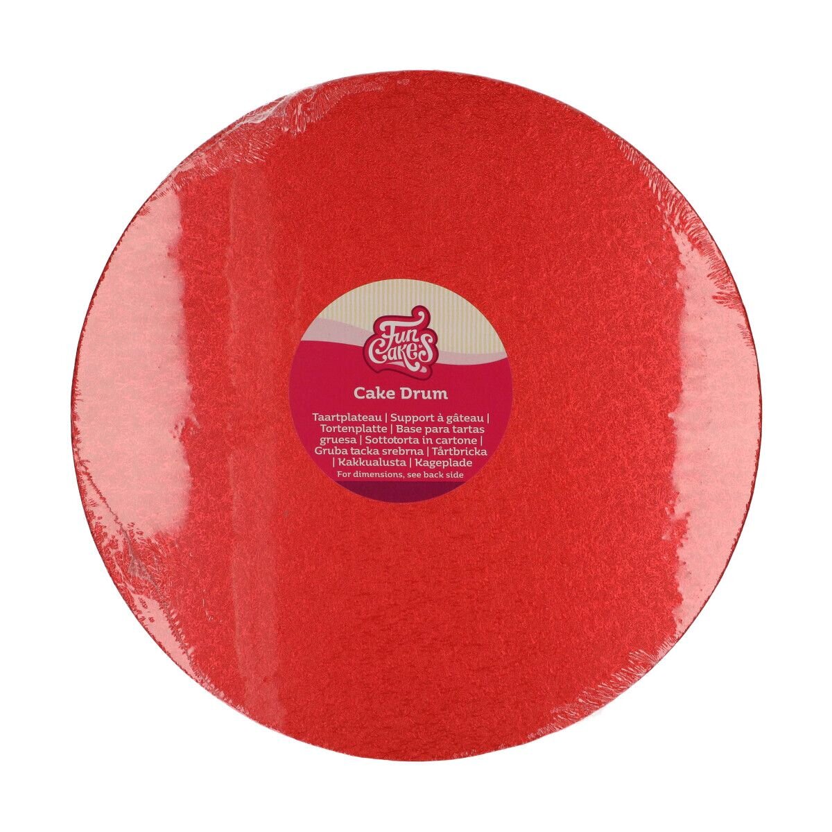 FunCakes - Taartplaat rond rood 30,5 cm