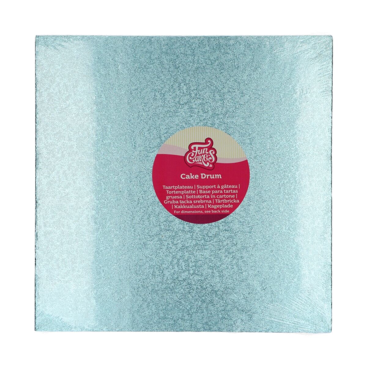 FunCakes - Taartplaat vierkant baby blauw 30,5 cm