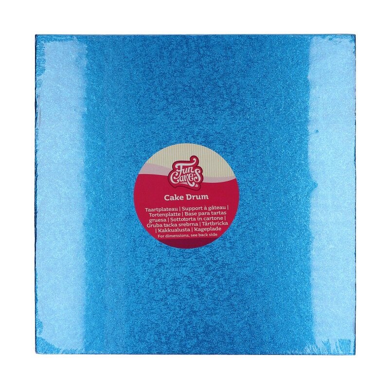 FunCakes - Taartplaat vierkant blauw 30,5 cm