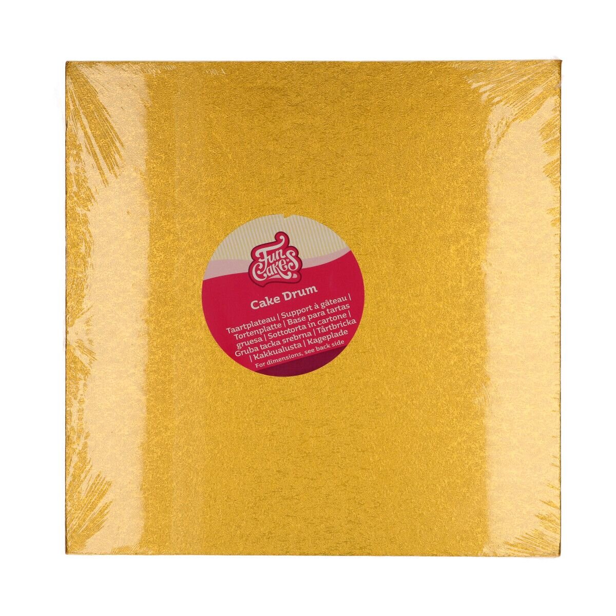 FunCakes - Taartplaat vierkant goud 30,5 cm