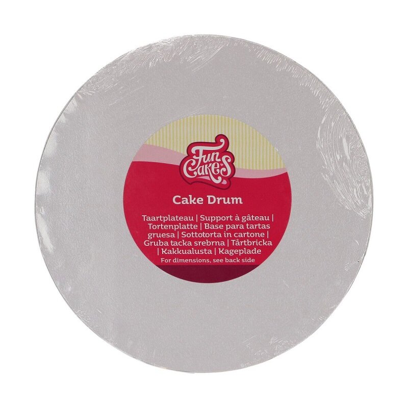 FunCakes - Cake Drum rond Wit 20 cm
