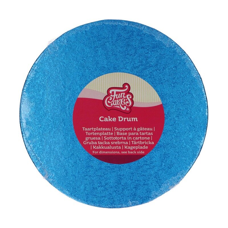FunCakes - Taartplaat rond blauw 20 cm