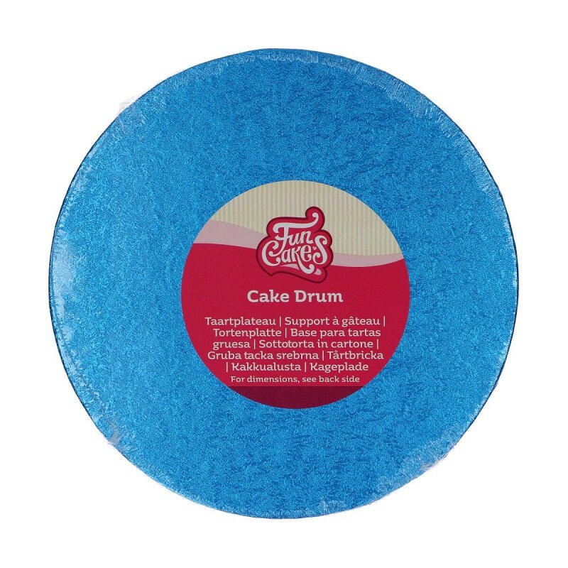 FunCakes - Cake Drum rond Blauw 20 cm