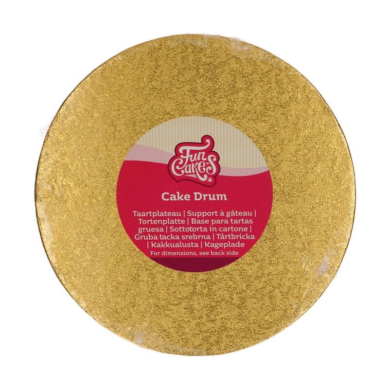 FunCakes - Taartplaat rond goud 20 cm