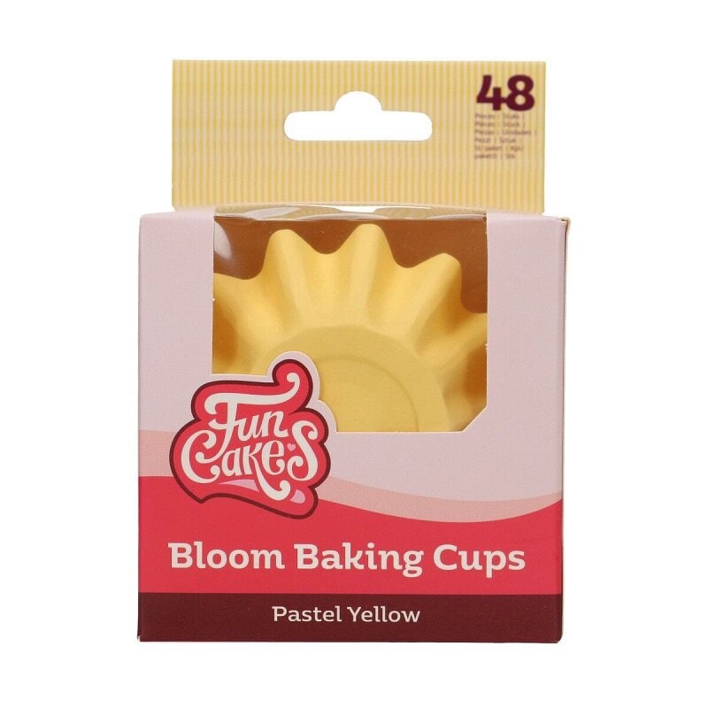FunCakes - Muffinvormpjes Bloemvormig Pastelgeel 48-pack