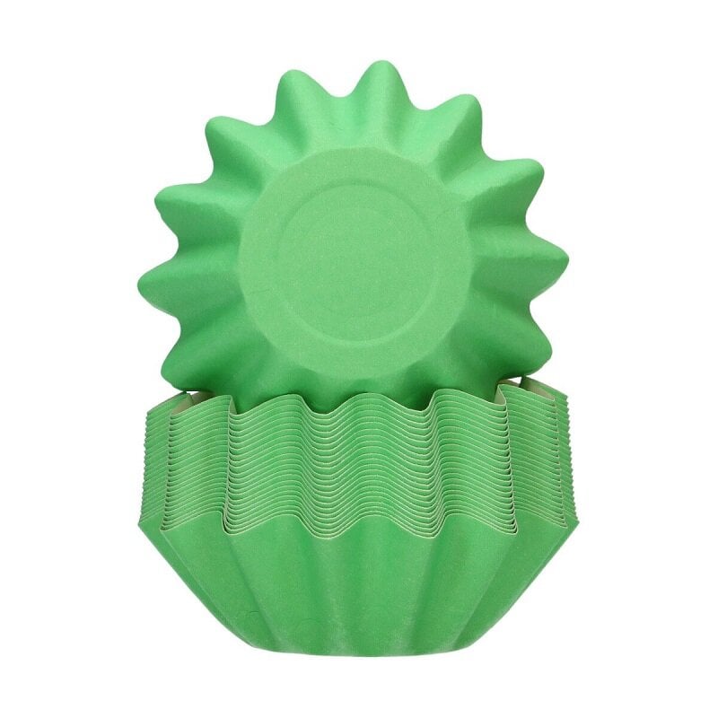 FunCakes - Muffinvormpjes Bloemvormig Pastelgroen 48-pack