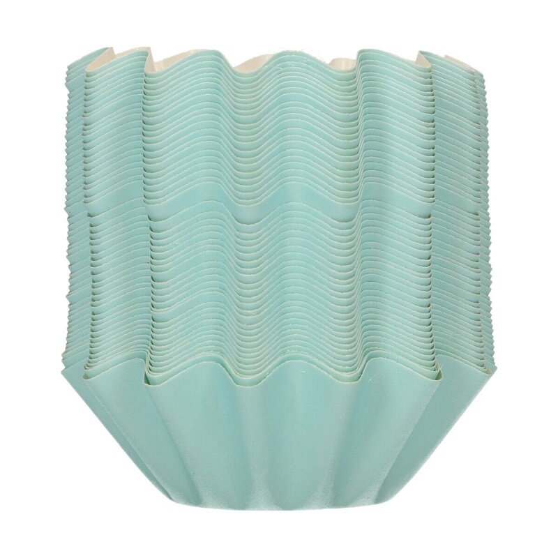 FunCakes - Muffinvormpjes Bloemvormig Pastelblauw 48-pack