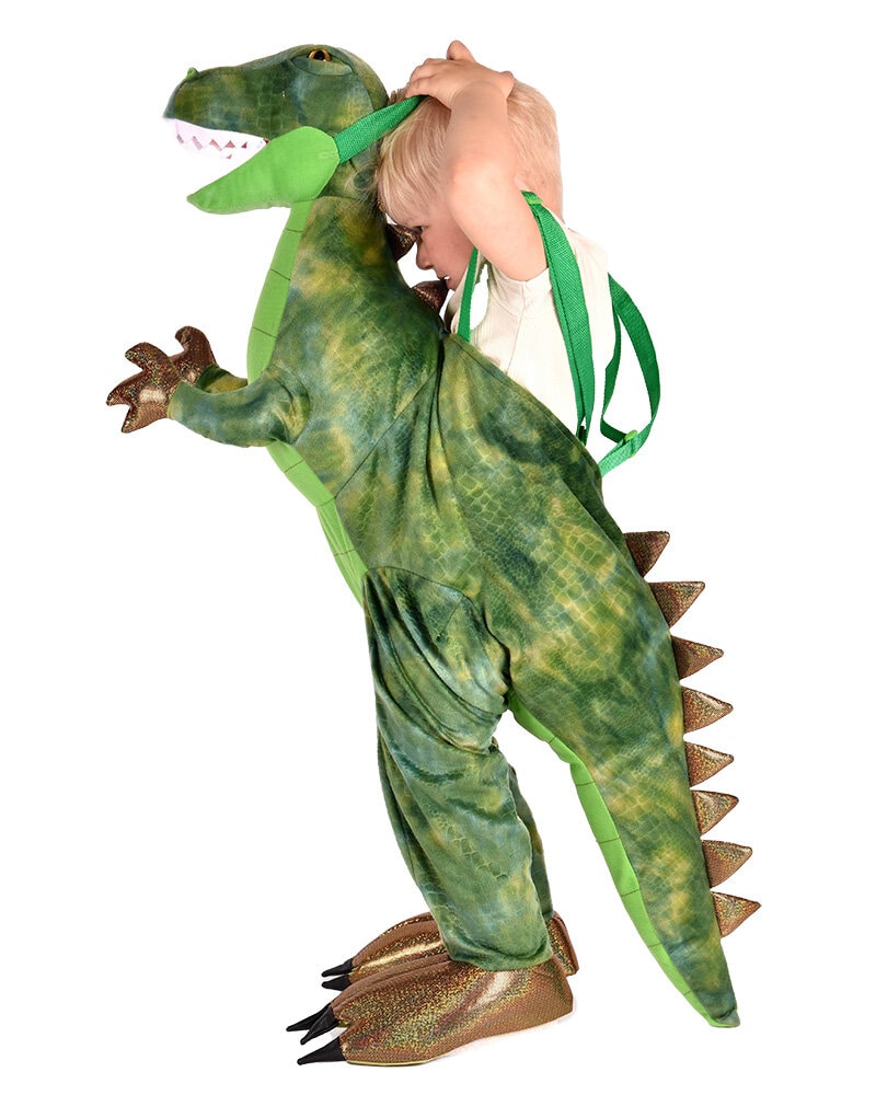 Groene Dinosaurus Jump-in Kostuum Kinderen 3-8 jaar