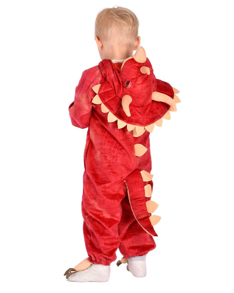 Dinosaurus Triceratops Jumpsuit Kostuum Kinderen 4-5 jaar