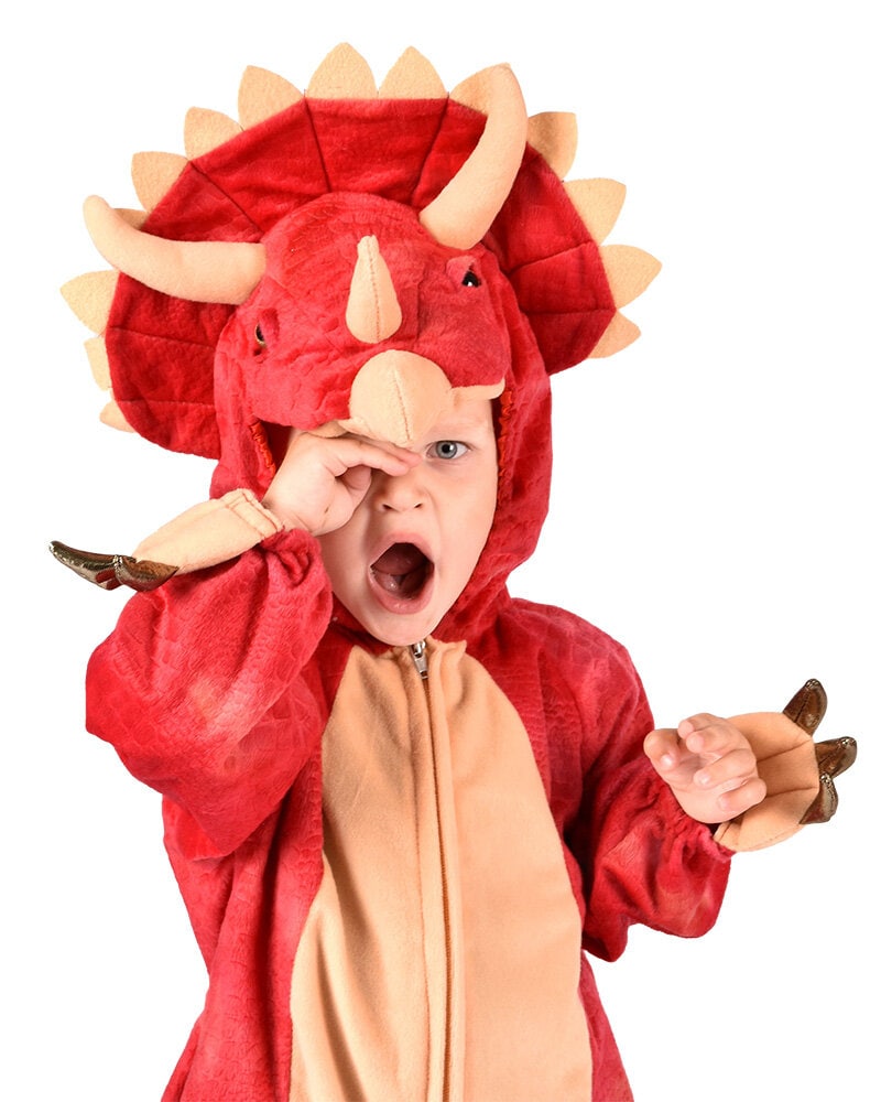 Dinosaurus Triceratops Jumpsuit Kostuum Kinderen 4-5 jaar