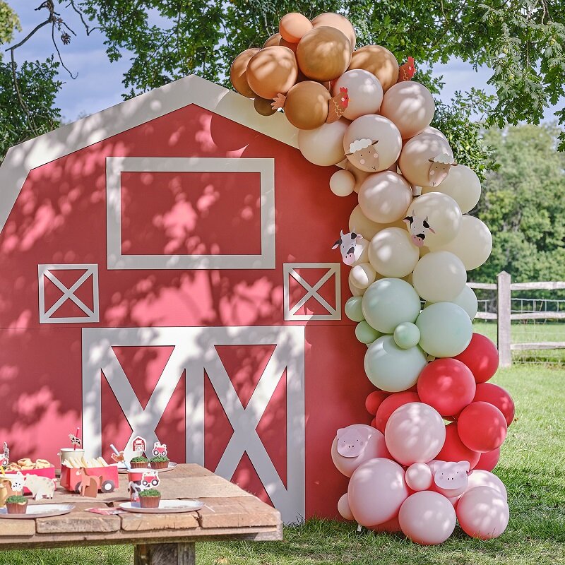 Boerderijdieren - Ballonnenboog 70 delig