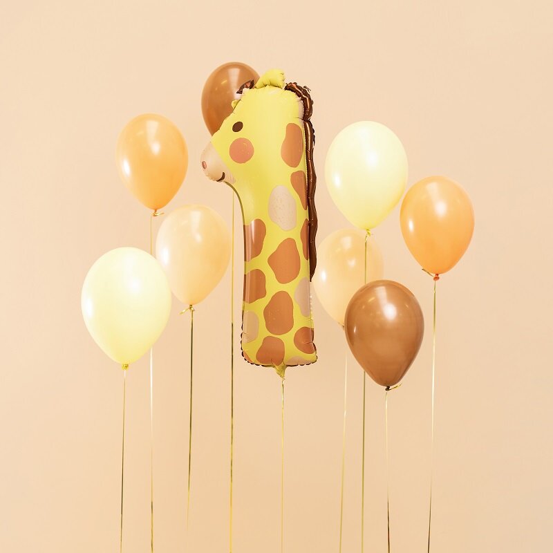 Cijferballonnen Schattige Dieren 1-9 Jaar